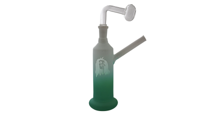Glass Bong - 7.5" Frosted Bob Marley