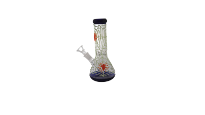 Glass Bong - 7.5" GID Spider
