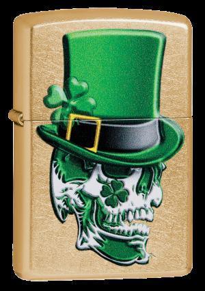 Zippo Irish Skull Design