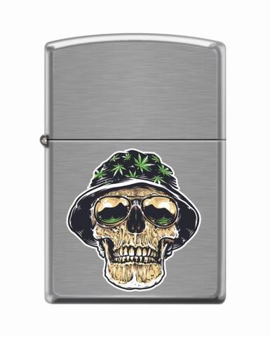 Zippo Leaf Cannabis Skull (58383)