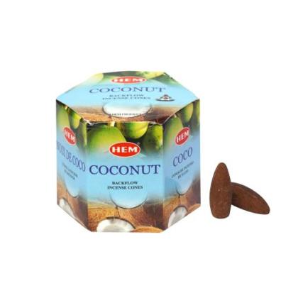 Hem Backflow Cones Coconut 12x40's