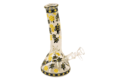Glass Bong - GID Honeybee 8" 