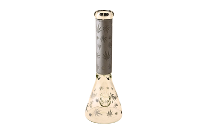 Glass Bong Beaker Leaf 18" 7mm