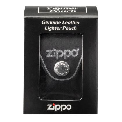 Zippo Leather Pouch W/Loop Blk - LPLBK