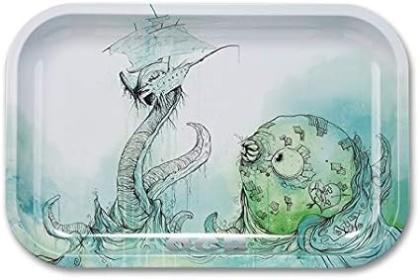 OCB Metal Rolling Tray - Sea Monster Medium