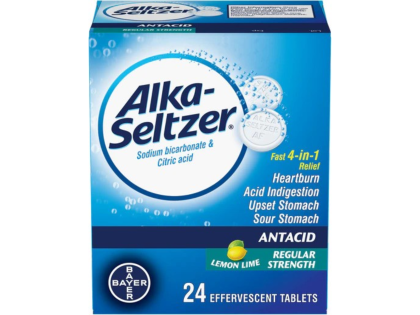 Alka-Seltzer Regular Strength Lemon Lime Tablets (24)