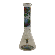 Glass Bong - 10" Printed Cookies Design