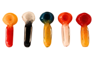 Glass Pipe 4" with Rectangle Holder (6)