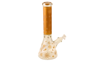 Glass Bong Beaker Leaf 18" 7mm