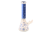 Glass Bong Beaker Leaf 18" 7mm